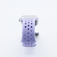 Bandmeister® Armband Silikon Sport Delfin lavender light für Apple Watch 42/44/45mm