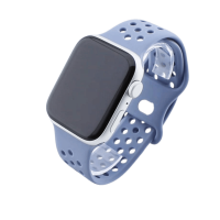 Bandmeister® Armband Silikon Sport Delfin lavender für Apple Watch 42/44/45mm