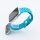 Bandmeister® Armband Silikon Sport Delfin teal für Apple Watch 42/44/45mm