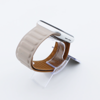 Bandmeister® Armband Silikon Magnetverschluss Raphael khaki/brown für Apple Watch 38/40/41mm