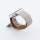 Bandmeister® Armband Silikon Magnetverschluss Raphael khaki/brown für Apple Watch 42/44/45mm