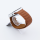 Bandmeister® Armband Silikon Magnetverschluss Raphael brown/brown für Apple Watch 42/44/45mm