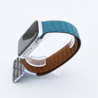 Bandmeister® Armband Silikon Magnetverschluss Raphael green/brown für Apple Watch 38/40/41mm