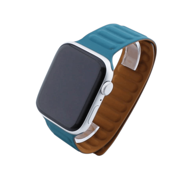 Bandmeister® Armband Silikon Magnetverschluss Raphael green/brown für Apple Watch 42/44/45mm