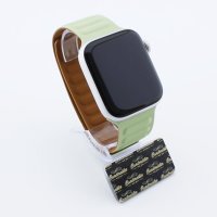 Bandmeister® Armband Silikon Magnetverschluss Raphael pine flower/brown für Apple Watch 38/40/41mm