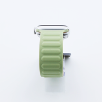 Bandmeister® Armband Silikon Magnetverschluss Raphael pine flower/brown für Apple Watch 38/40/41mm