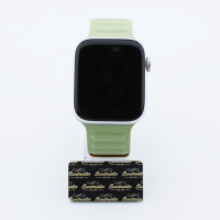Bandmeister® Armband Silikon Magnetverschluss Raphael pine flower/brown für Apple Watch 42/44/45mm