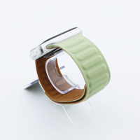 Bandmeister® Armband Silikon Magnetverschluss Raphael pine flower/brown für Apple Watch 42/44/45mm
