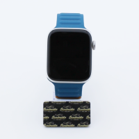 Bandmeister® Armband Silikon Magnetverschluss Raphael blue/brown für Apple Watch 42/44/45mm