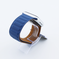 Bandmeister® Armband Silikon Magnetverschluss Raphael navy blue/brown für Apple Watch 38/40/41mm