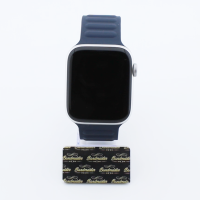 Bandmeister® Armband Silikon Magnetverschluss Raphael indigo/brown für Apple Watch 38/40/41mm