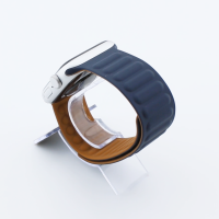 Bandmeister® Armband Silikon Magnetverschluss Raphael indigo/brown für Apple Watch 38/40/41mm
