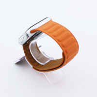 Bandmeister® Armband Silikon Magnetverschluss Raphael orange-red/brown für Apple Watch 38/40/41mm