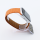 Bandmeister® Armband Silikon Magnetverschluss Raphael orange-red/brown für Apple Watch 42/44/45mm