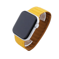 Bandmeister® Armband Silikon Magnetverschluss Raphael orange/brown für Apple Watch 38/40/41mm
