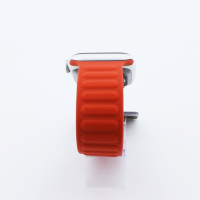 Bandmeister® Armband Silikon Magnetverschluss Raphael red/brown für Apple Watch 38/40/41mm