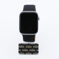 Bandmeister® Armband Silikon Magnetverschluss Raphael black/brown für Apple Watch 38/40/41mm