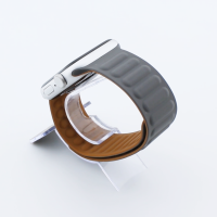 Bandmeister® Armband Silikon Magnetverschluss Raphael gray/brown für Apple Watch 38/40/41mm