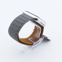 Bandmeister® Armband Silikon Magnetverschluss Raphael gray/brown für Apple Watch 42/44/45mm