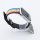 Bandmeister® Armband Kunstleder Silikon rainbow für Apple Watch 42/44/45mm