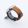 Bandmeister® Armband Kunstleder Silikon brown für Apple Watch 38/40/41mm
