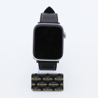Bandmeister® Armband Kunstleder Silikon black für Apple Watch 38/40/41mm