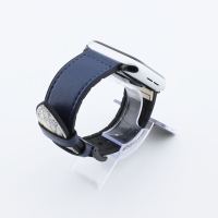 Bandmeister® Armband Kunstleder Silikon blue-sea für Apple Watch 42/44/45mm
