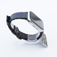 Bandmeister® Armband Kunstleder Silikon midnight blue für Apple Watch 38/40/41mm