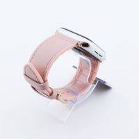 Bandmeister® Armband Kunstleder Silikon pink für Apple Watch 42/44/45mm