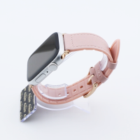 Bandmeister® Armband Kunstleder Silikon pink für Apple Watch 42/44/45mm