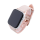 Bandmeister® Armband Kunstleder Silikon light pink für Apple Watch 42/44/45mm