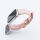 Bandmeister® Armband Kunstleder Silikon light pink für Apple Watch 42/44/45mm