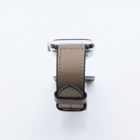 Bandmeister® Armband Kunstleder Silikon gray für Apple Watch 38/40/41mm
