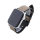 Bandmeister® Armband Kunstleder Silikon gray für Apple Watch 42/44/45mm
