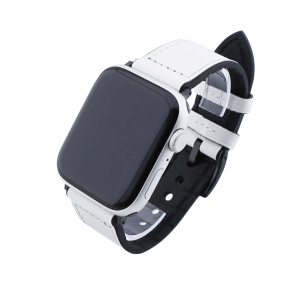 Bandmeister® Armband Kunstleder Silikon white für Apple Watch 38/40/41mm