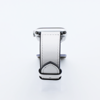 Bandmeister® Armband Kunstleder Silikon white für Apple Watch 42/44/45mm