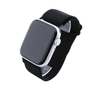 Bandmeister® Armband Stretchgewebe mit Schlaufe black für Apple Watch 38/40/41mm