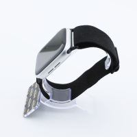 Bandmeister® Armband Stretchgewebe mit Schlaufe black für Apple Watch 42/44/45mm
