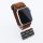 Bandmeister® Armband Stretchgewebe mit Schlaufe brown für Apple Watch 42/44/45mm
