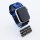 Bandmeister® Armband Stretchgewebe mit Schlaufe camouflage blue für Apple Watch 38/40/41mm