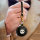 Bandmeister® Taschenuhr-Adapter Echtleder black für Apple Watch 42/44/45mm