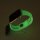 Bandmeister® Armband Silikon Partykotze zitronenteewhite/green nachleuchtend für Apple Watch 42/44/45mm S/M