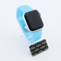 Bandmeister® Armband Silikon Partykotze eiskaltes babyblau nachleuchtend für Apple Watch 38/40/41mm S/M