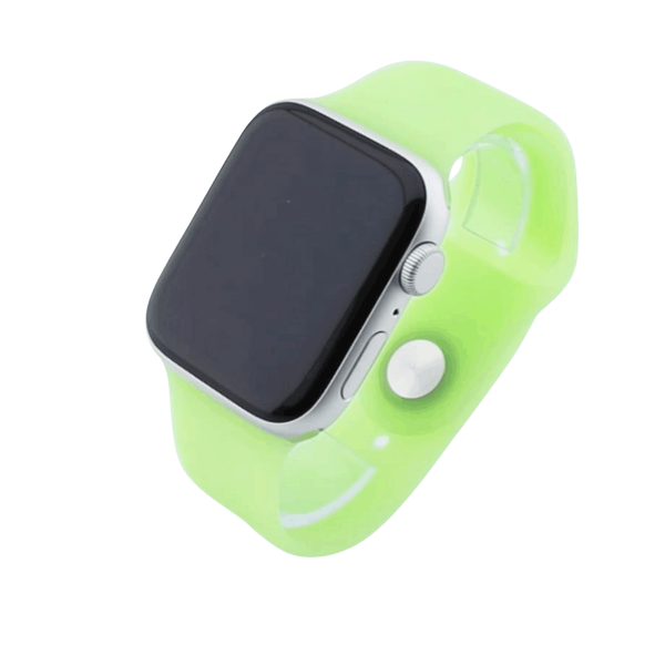 Bandmeister® Armband Silikon Partykotze leuchtpopelgrün nachleuchtend für Apple Watch 38/40/41mm S/M