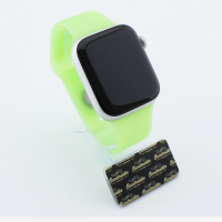 Bandmeister® Armband Silikon Partykotze leuchtpopelgrün nachleuchtend für Apple Watch 38/40/41mm S/M