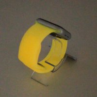 Bandmeister® Armband Silikon Partykotze aggrorange nachleuchtend für Apple Watch 38/40/41mm S/M