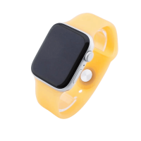 Bandmeister® Armband Silikon Partykotze aggrorange nachleuchtend für Apple Watch 38/40/41mm M/L