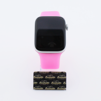 Bandmeister® Armband Silikon Partykotze laternenpfahl ganz unten pink nachleuchtend für Apple Watch 42/44/45mm S/M