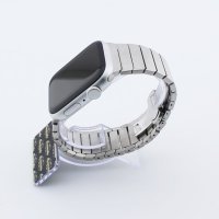 Bandmeister® Armband Edelstahl Petit Bache silver für Apple Watch 42/44/45mm