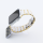 Bandmeister® Armband Keramik-Edelstahl gold-white für Apple Watch 38/40/41mm